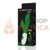 Vibrador con estimulacion clitorial de suave textura